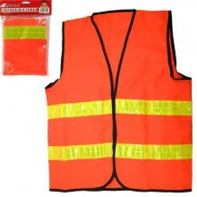 3X Plus Size Neon Orange Reflective Safety Vest