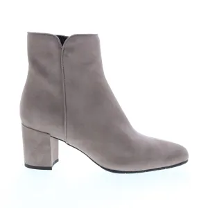 Aquatalia Denisse Dress Suede 34L3650-TPE Womens Brown Suede Zipper Ankle & Booties Boots