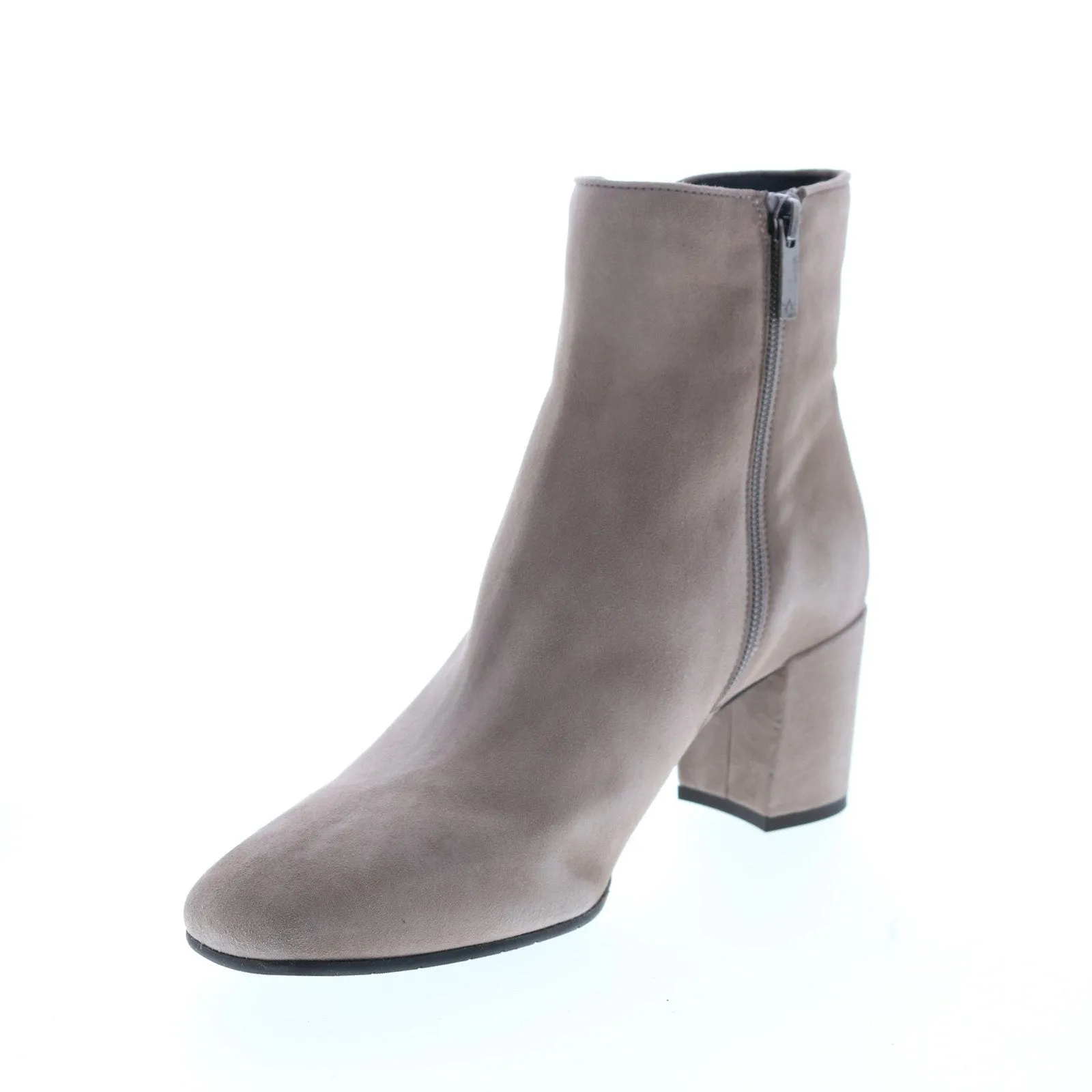 Aquatalia Denisse Dress Suede 34L3650-TPE Womens Brown Suede Zipper Ankle & Booties Boots