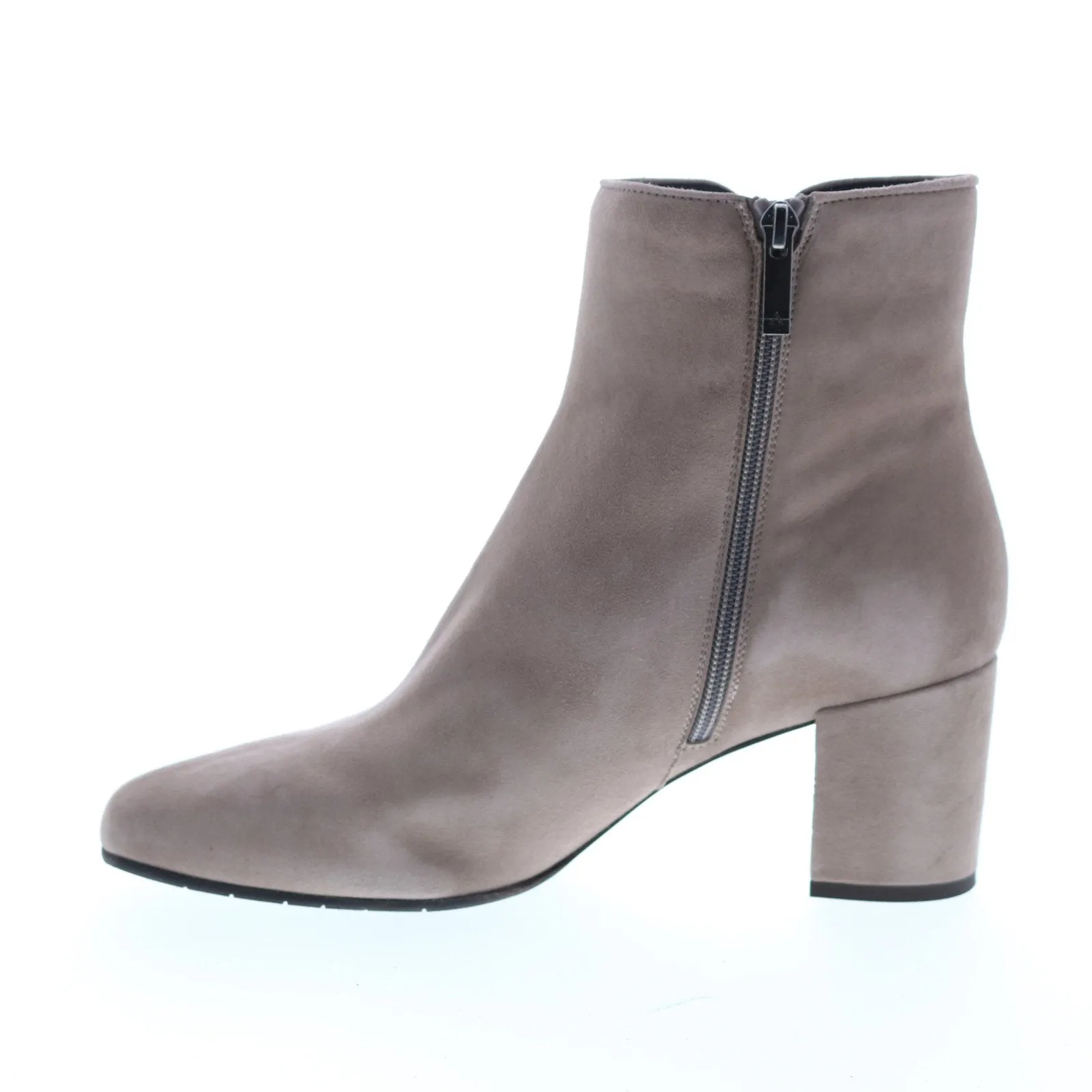 Aquatalia Denisse Dress Suede 34L3650-TPE Womens Brown Suede Zipper Ankle & Booties Boots