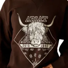 Ariat Women's Taurus Oversized Crew Sweatshirt