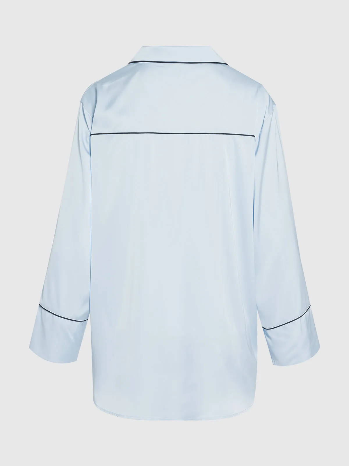 Astoria Satin Sleep Long Sleeve Button Down