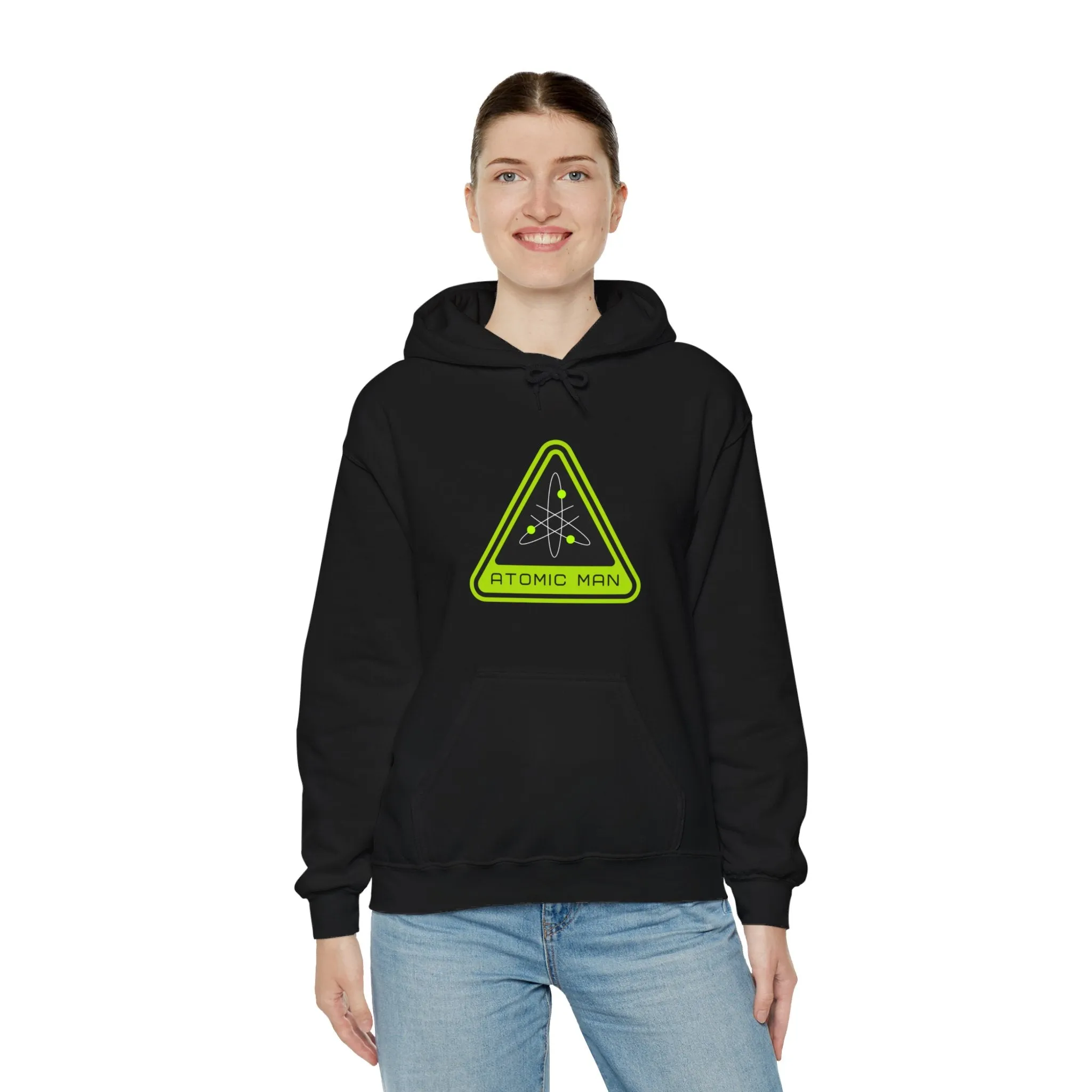 Atomic Man Sign Retro Sci-Fi Hoodie