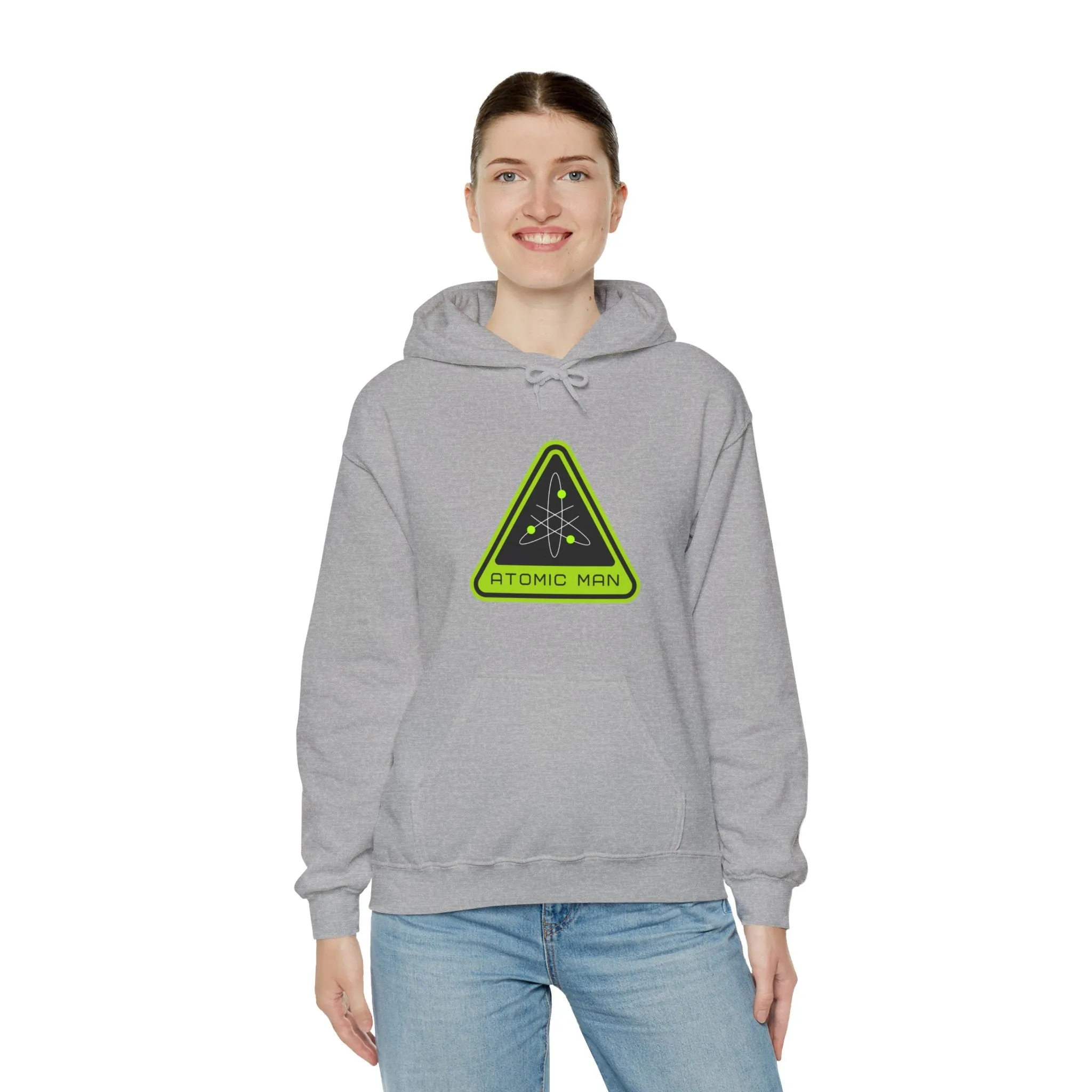 Atomic Man Sign Retro Sci-Fi Hoodie