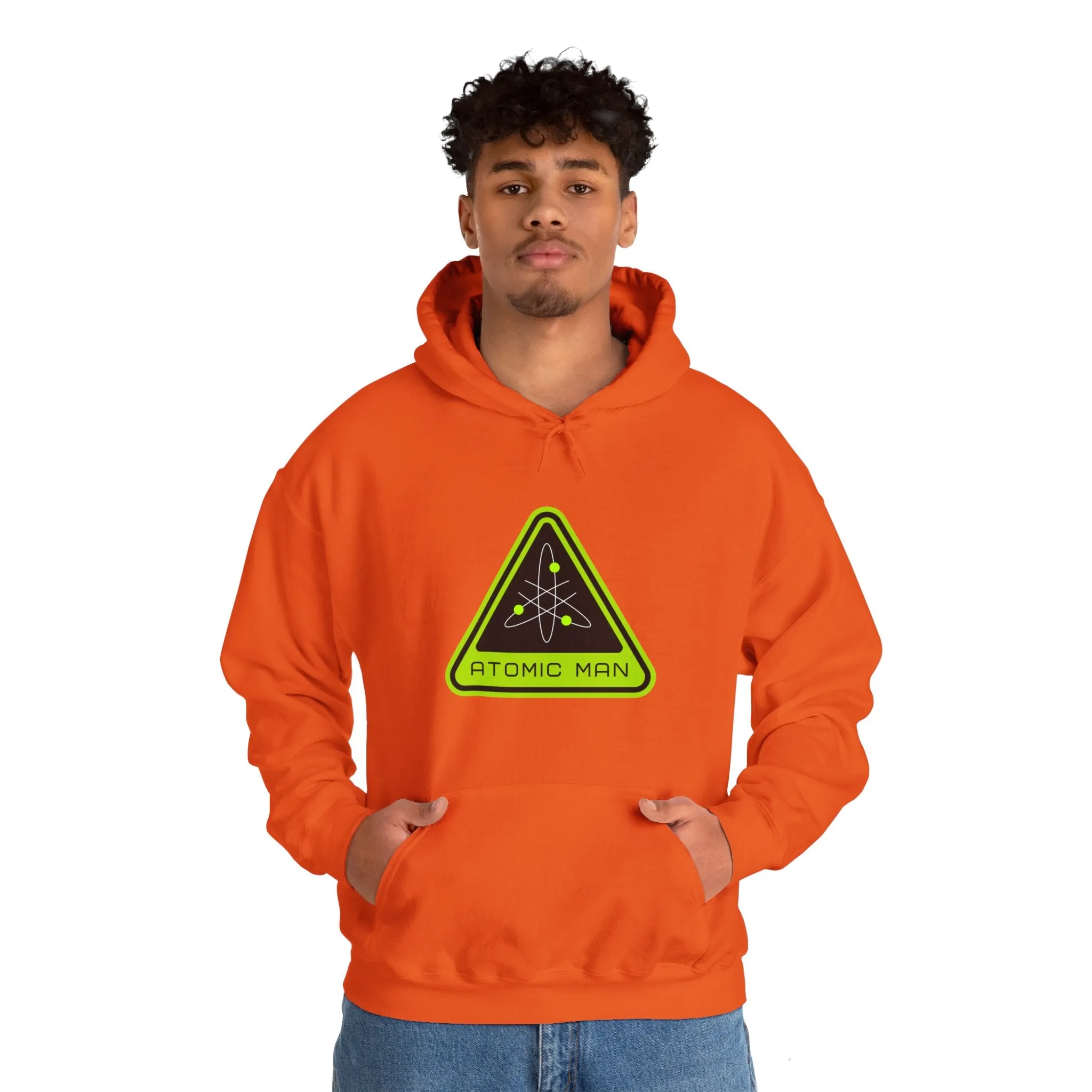 Atomic Man Sign Retro Sci-Fi Hoodie