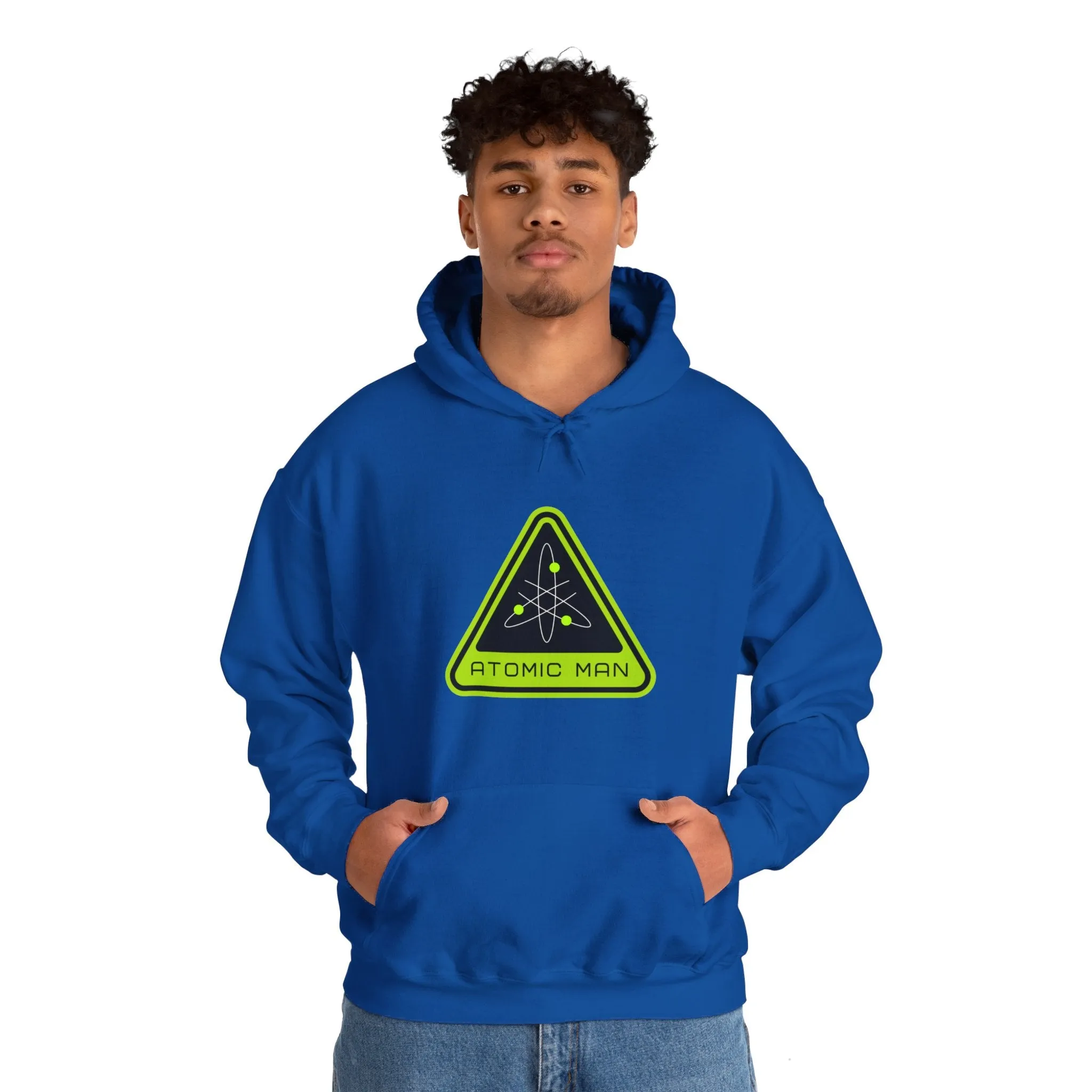 Atomic Man Sign Retro Sci-Fi Hoodie