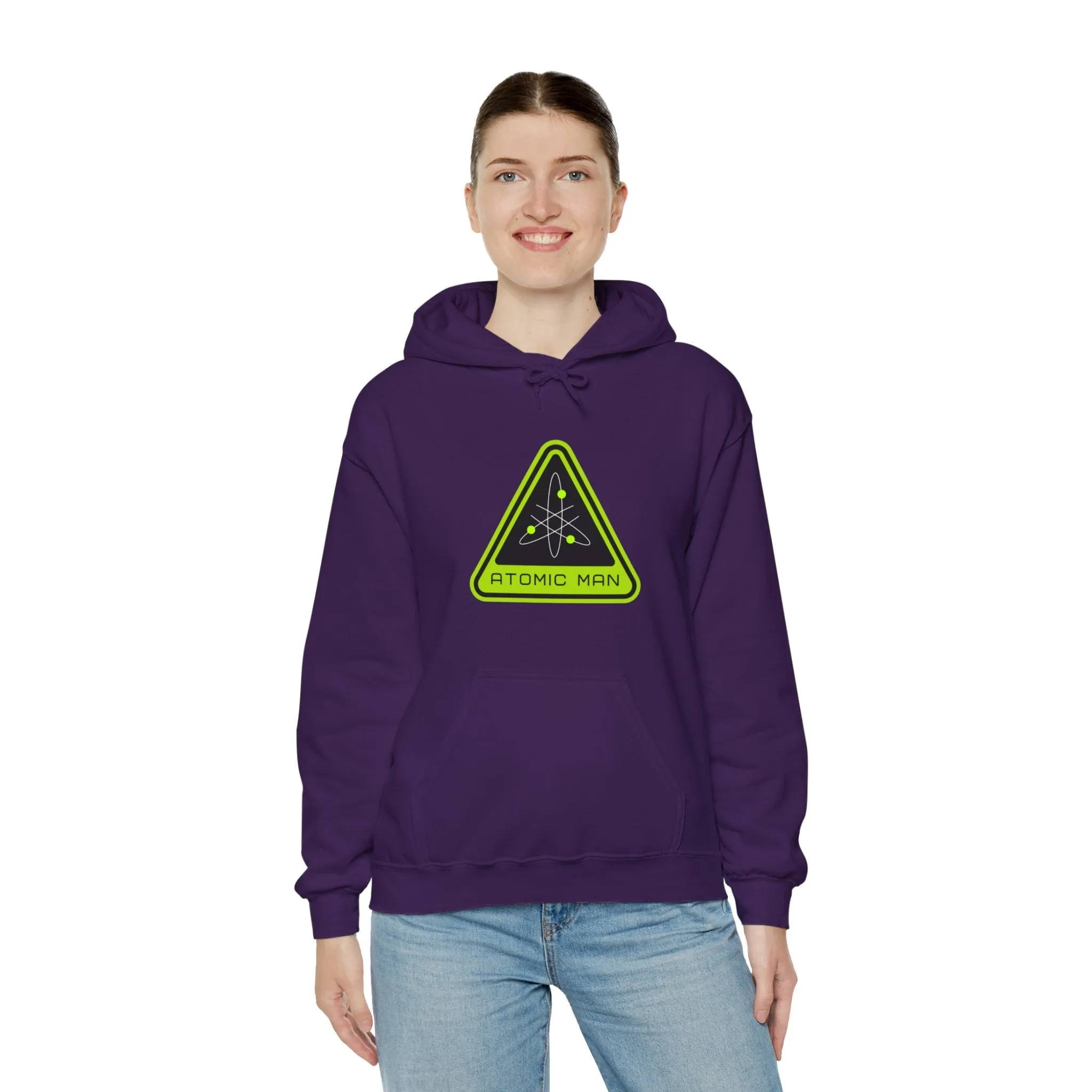 Atomic Man Sign Retro Sci-Fi Hoodie