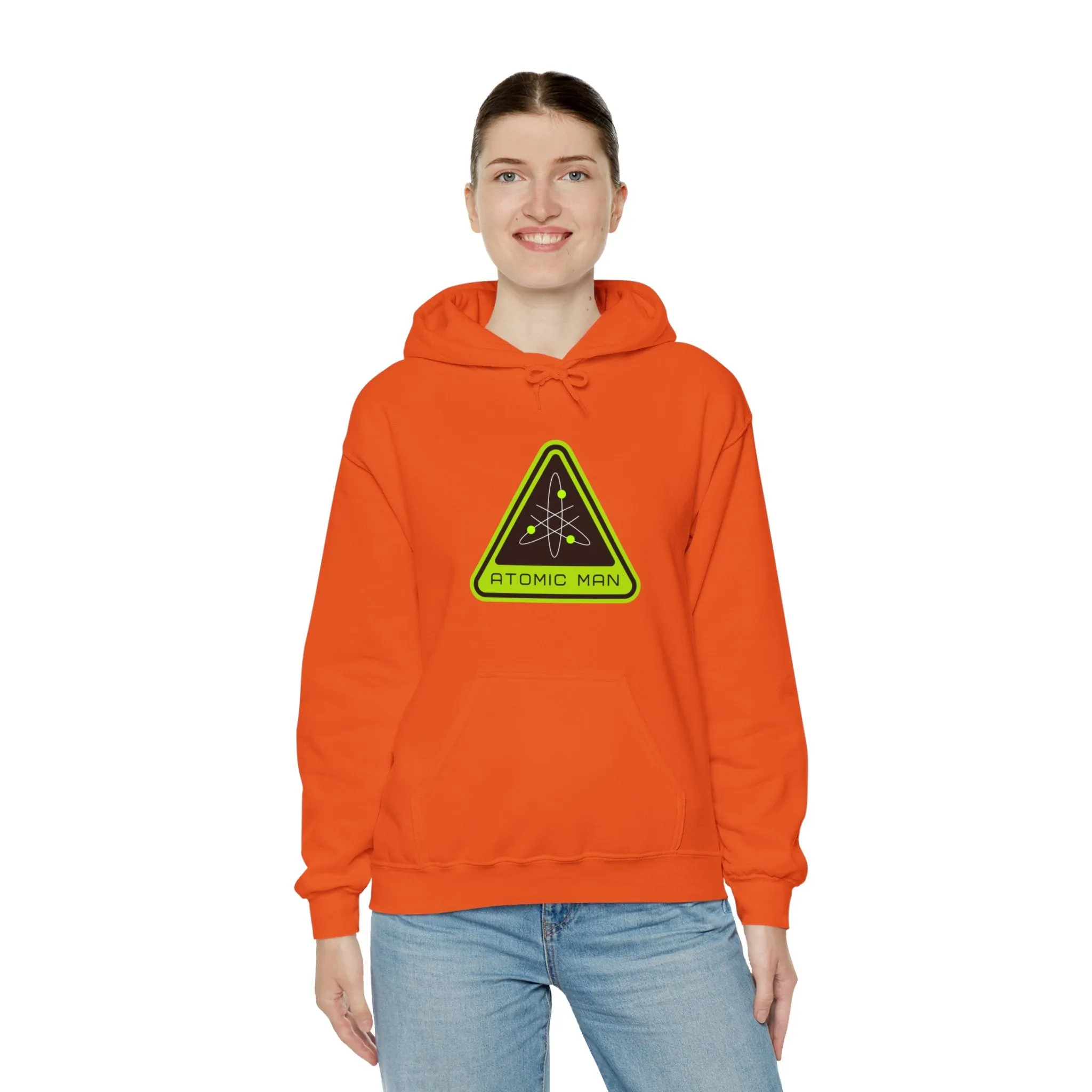 Atomic Man Sign Retro Sci-Fi Hoodie