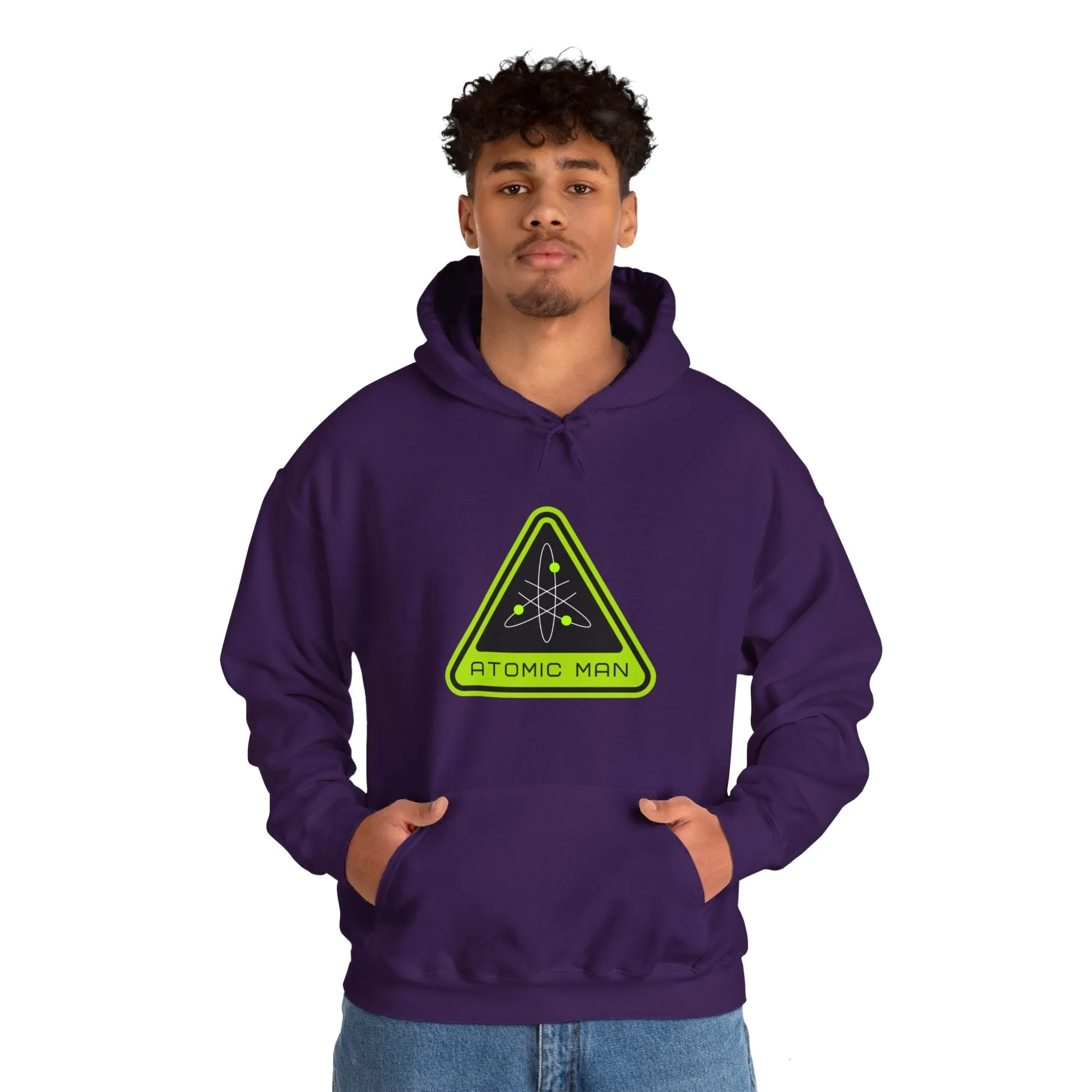 Atomic Man Sign Retro Sci-Fi Hoodie