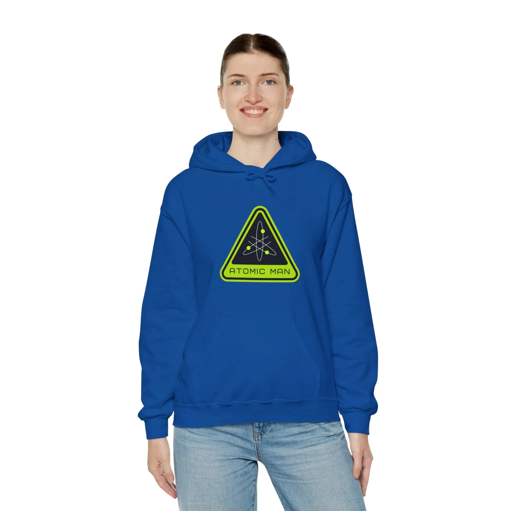 Atomic Man Sign Retro Sci-Fi Hoodie