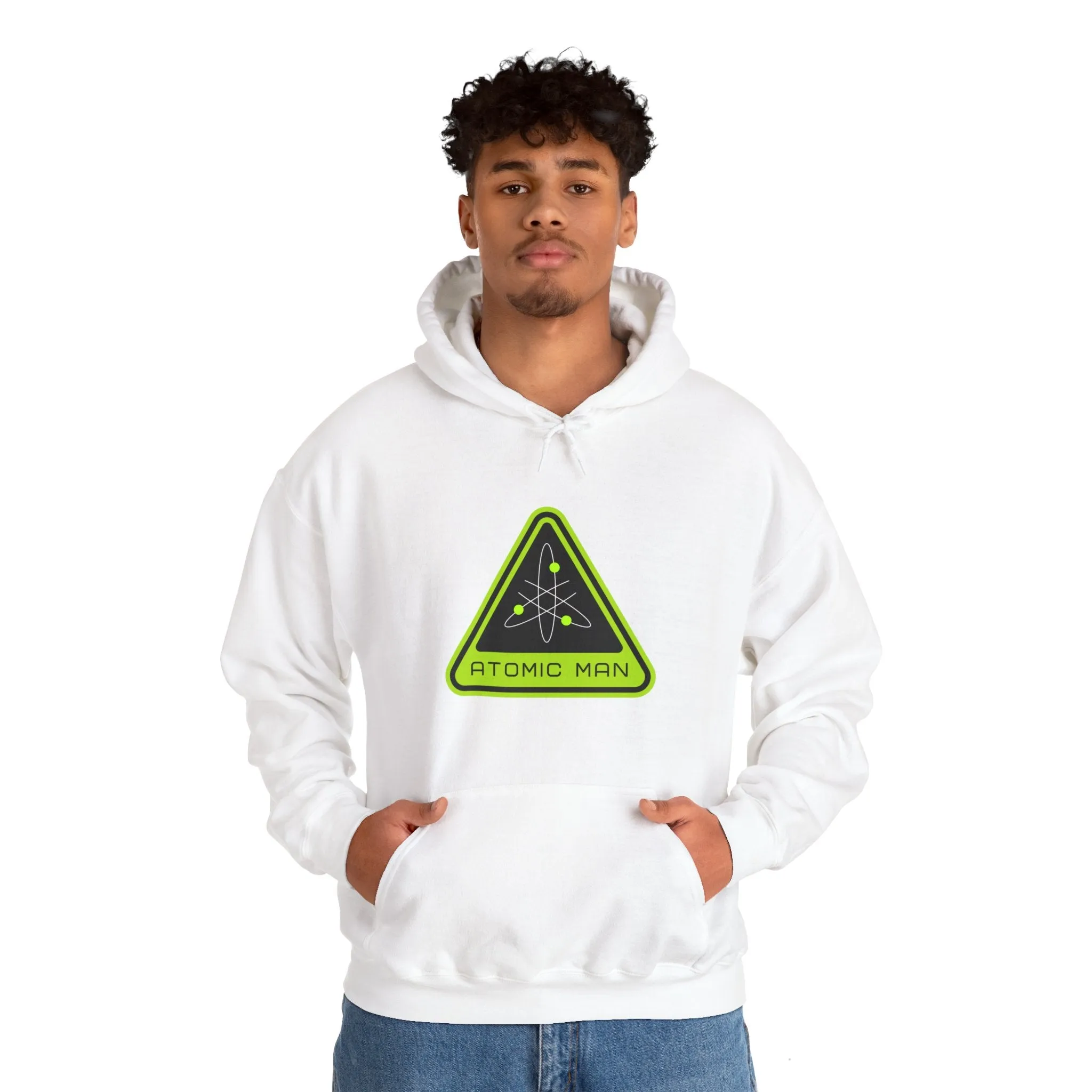 Atomic Man Sign Retro Sci-Fi Hoodie