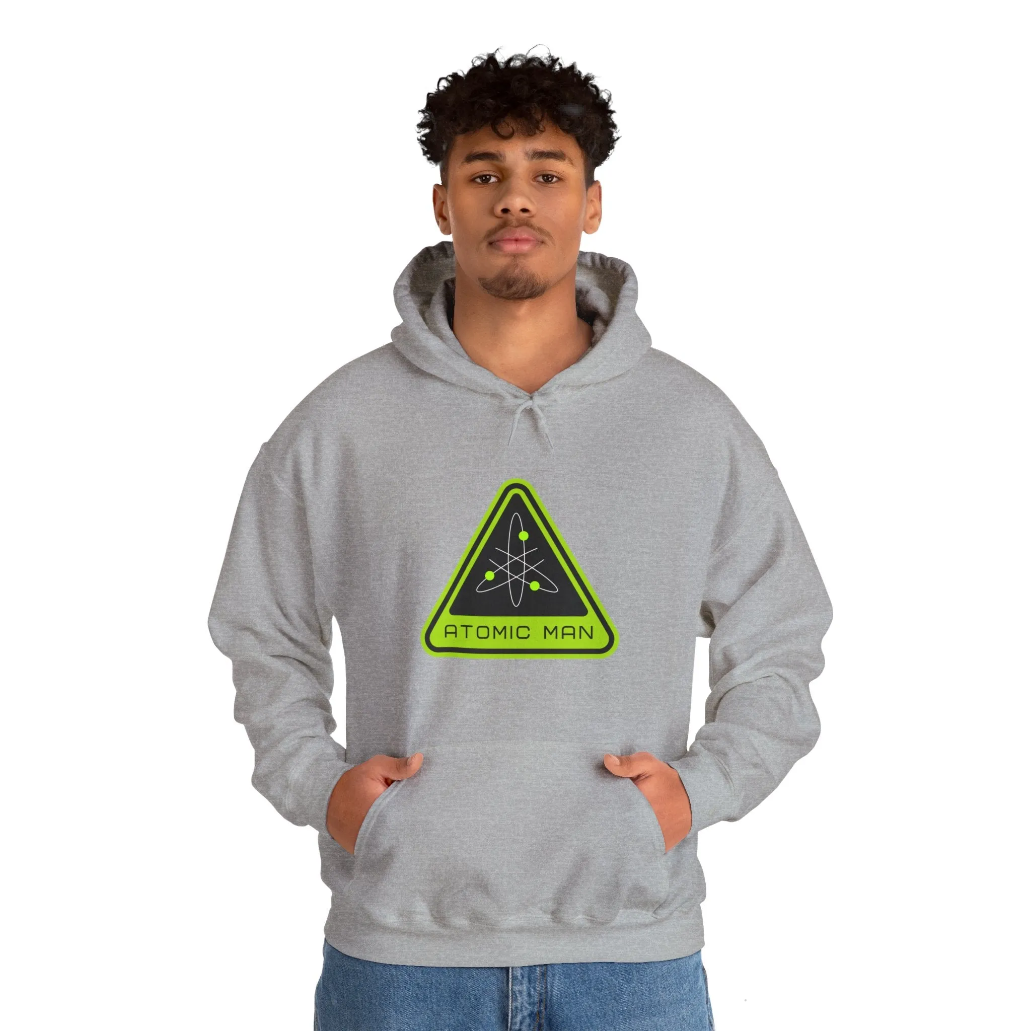 Atomic Man Sign Retro Sci-Fi Hoodie