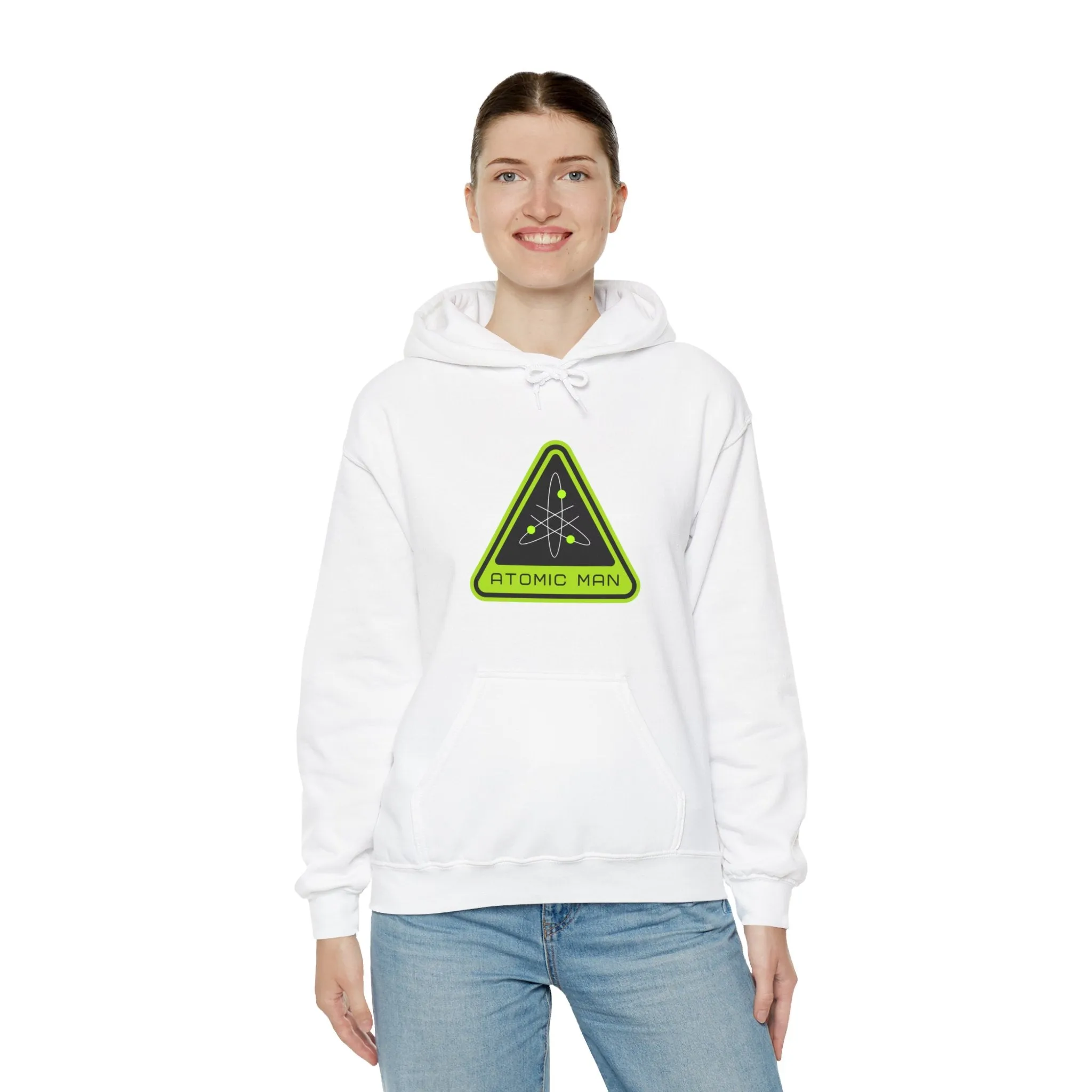 Atomic Man Sign Retro Sci-Fi Hoodie