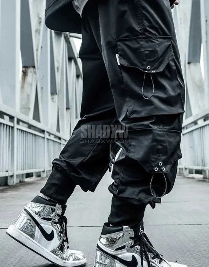 Black Techwear Cargo Pants