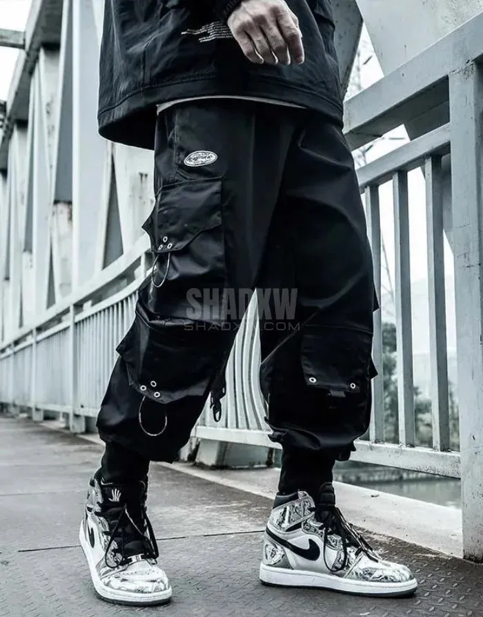 Black Techwear Cargo Pants