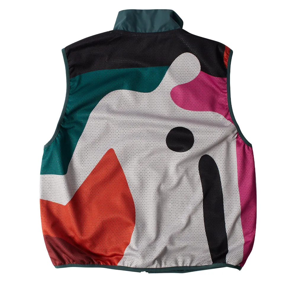 BY PARRA GHOST CAVE REVERSIBLE VEST // GREEN