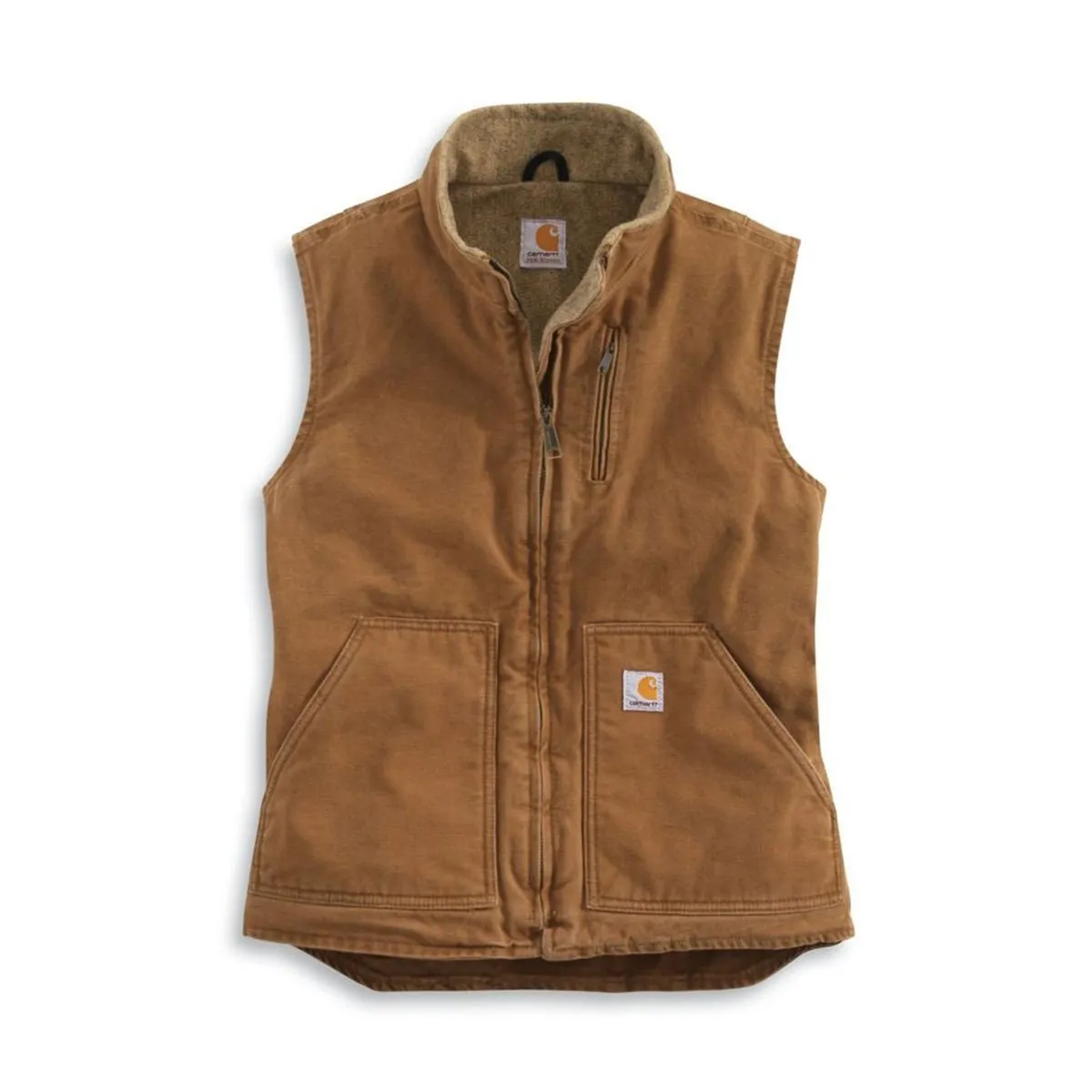 Carhartt Women's Carhartt Brown Sandstone Mock-Neck Vest