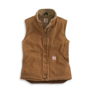 Carhartt Women's Carhartt Brown Sandstone Mock-Neck Vest