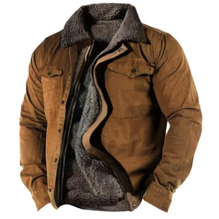 Casual Loose Fit Warm Men's Jacket