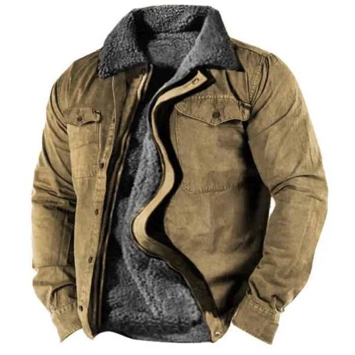 Casual Loose Fit Warm Men's Jacket