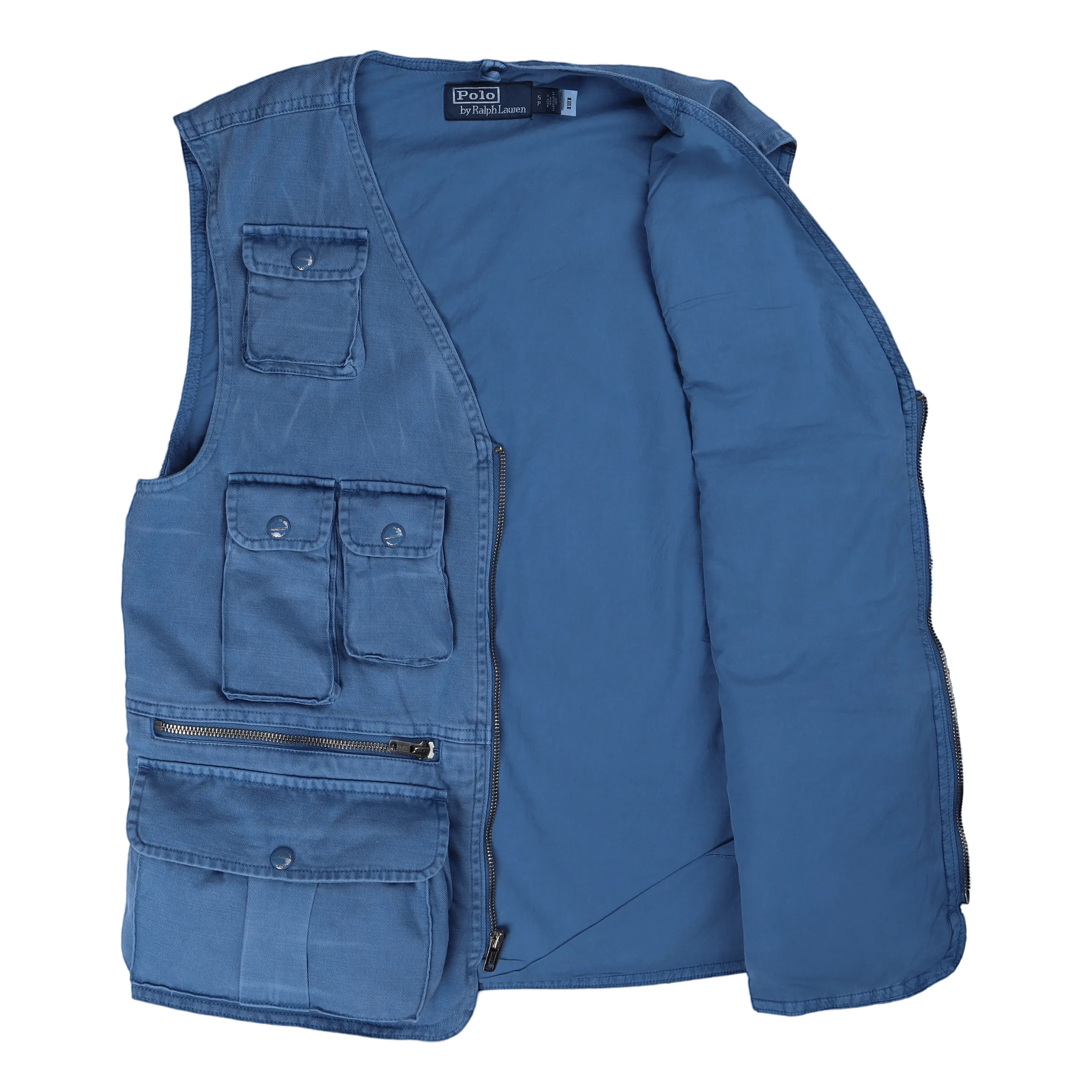 Chino Utility Vest Retreat Blue