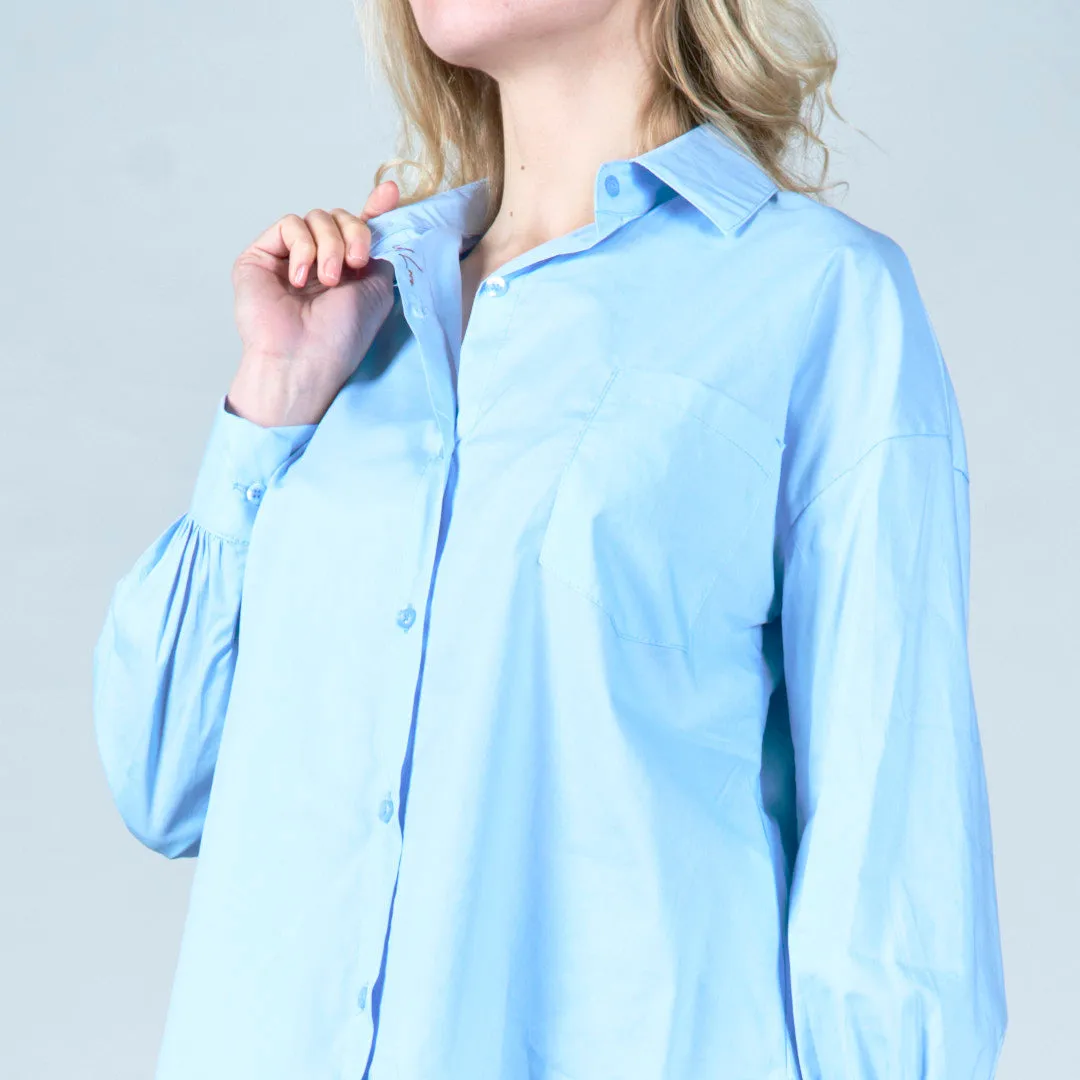 Classic collared button-down shirt wholesale