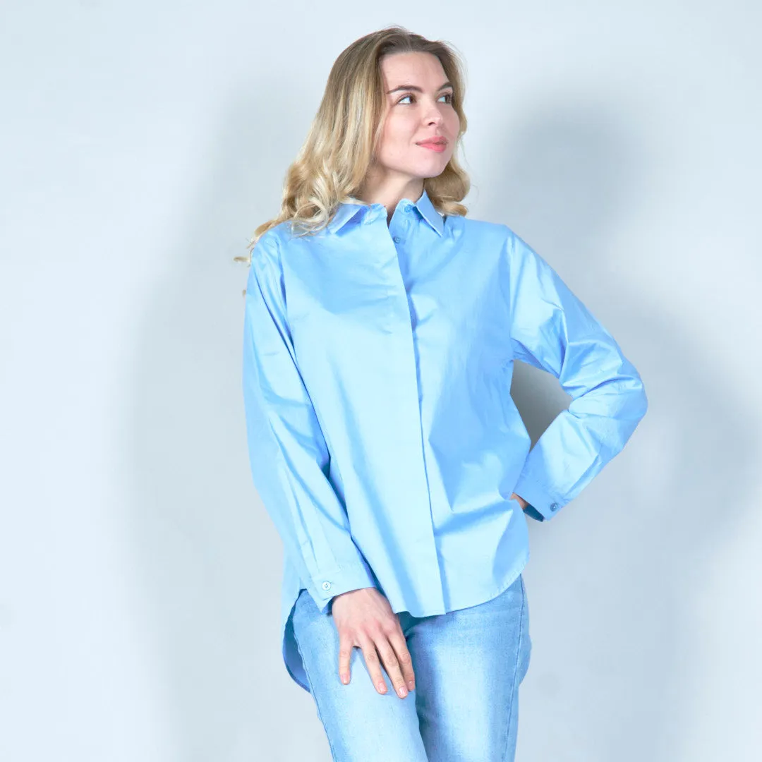 Classic collared button-down shirt wholesale