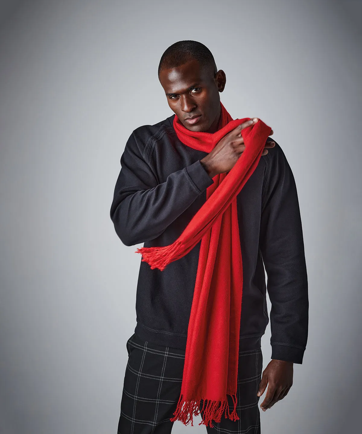 Classic woven scarf | Biscuit