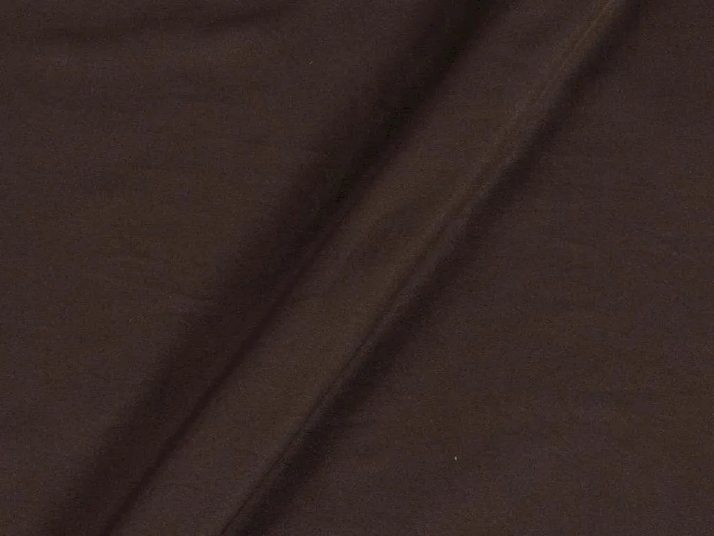 Coffee Brown Plain Butter Crepe Fabric (Wholesale)