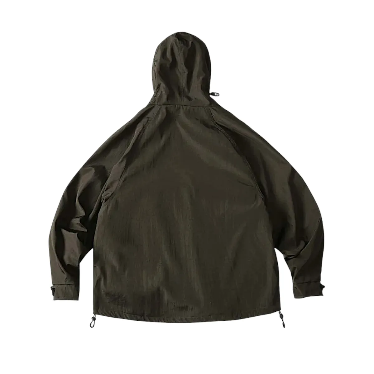 Color block windbreaker with rubberized zippers