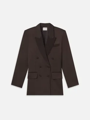 Double-Breasted Slim Blazer -- Espresso