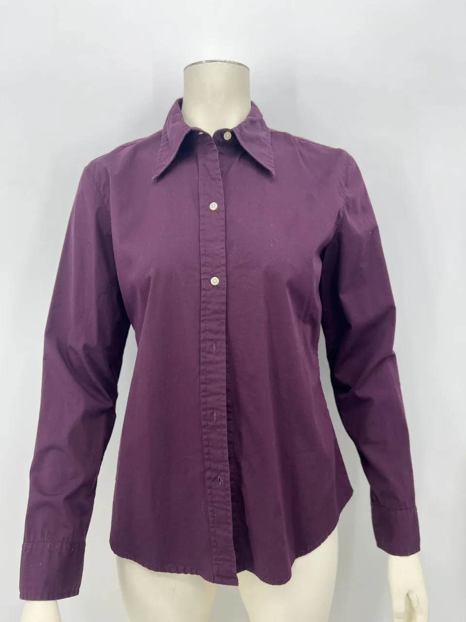 GAP Womens Long Sleeve Button-Down Blouse Easy Shirt