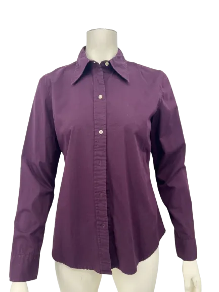 GAP Womens Long Sleeve Button-Down Blouse Easy Shirt