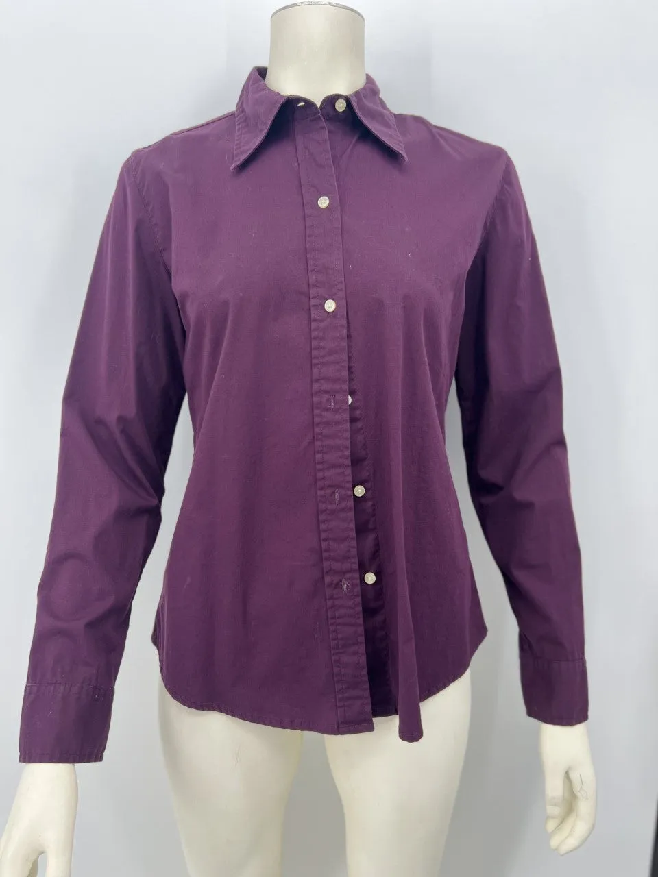 GAP Womens Long Sleeve Button-Down Blouse Easy Shirt