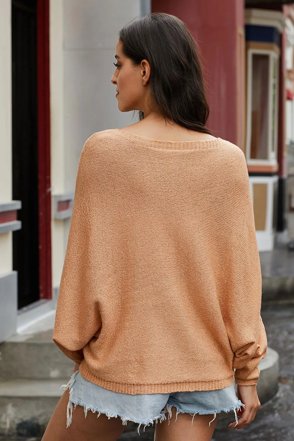 'Georgina' Scoop Neck Drop Shoulder Sweater (3 Colors)