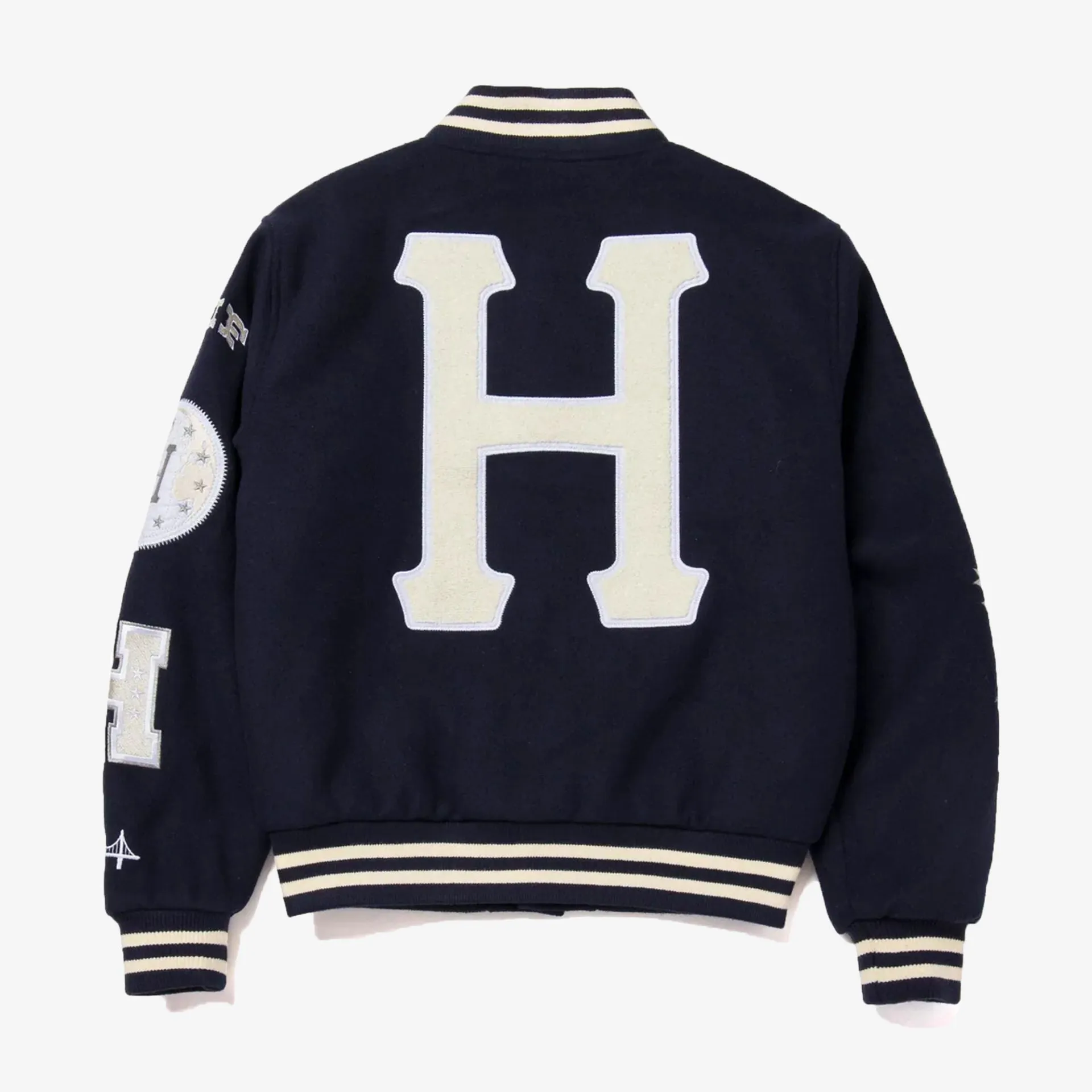 HUF | YEAR CLASSIC H VARSITY JACKET 'NAVY'