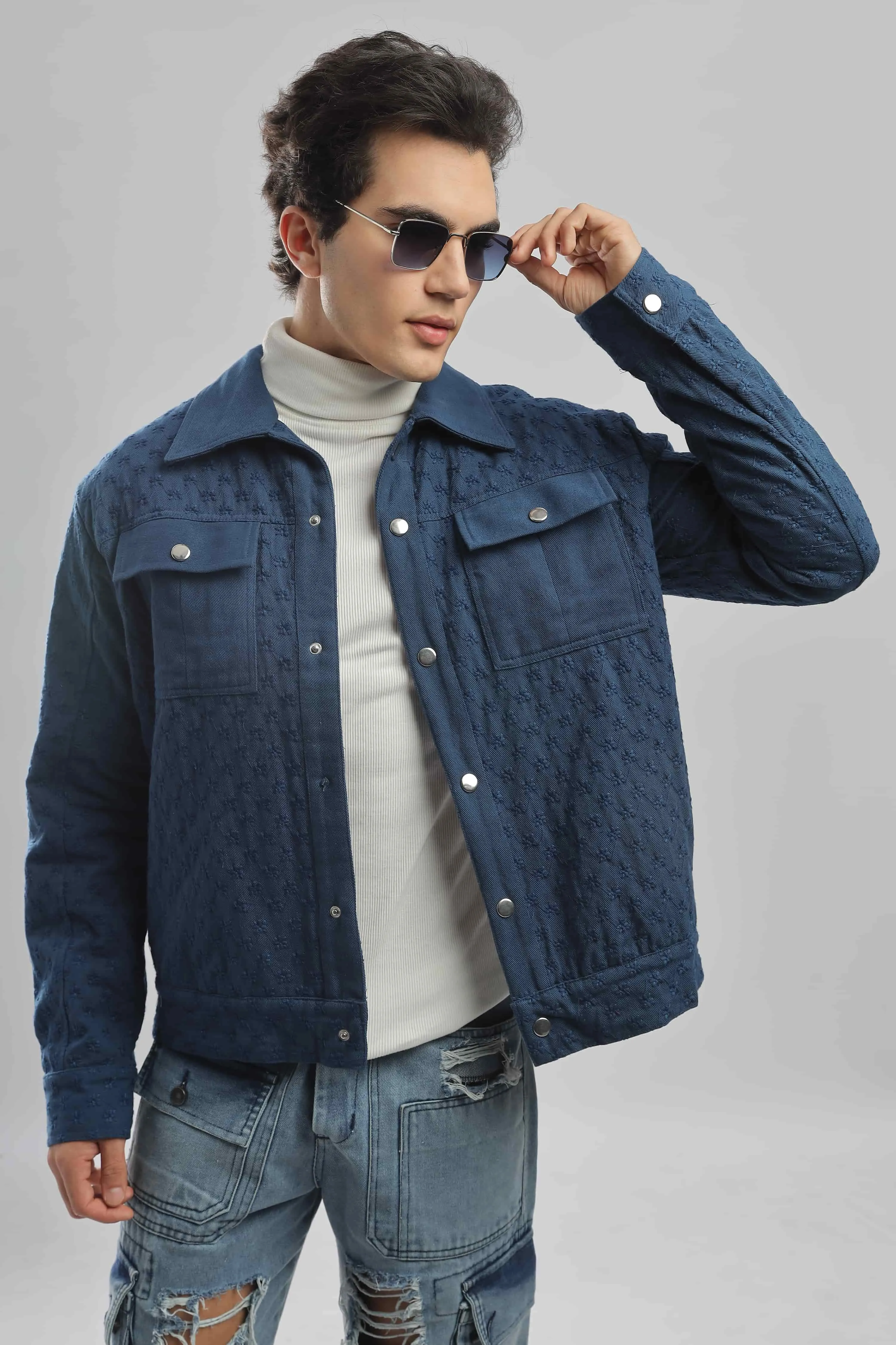 Indigo Stitch Jacket