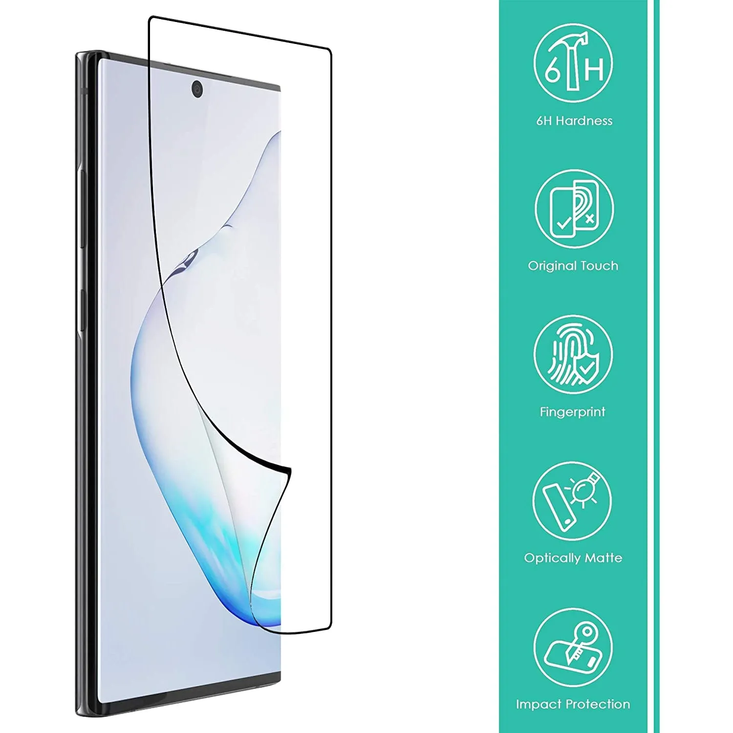 iSOUL Screen Protector for Samsung Galaxy Note 10 Plus 6.8" Pack of 3