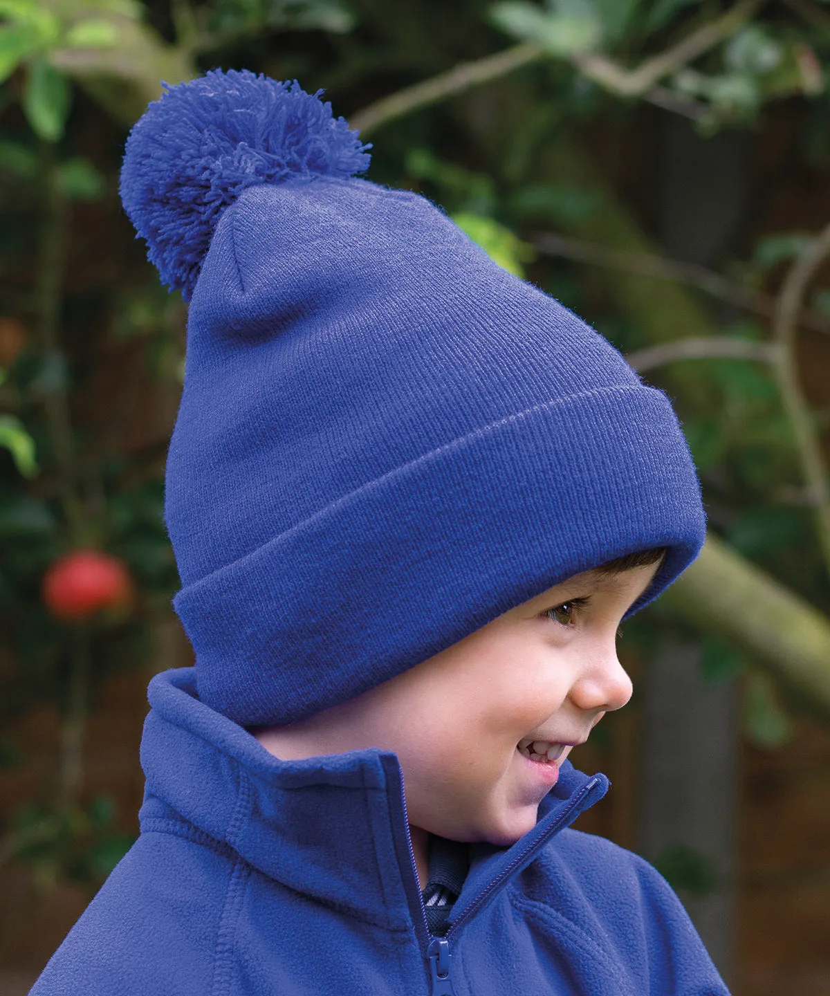 Junior pom pom beanie | Black