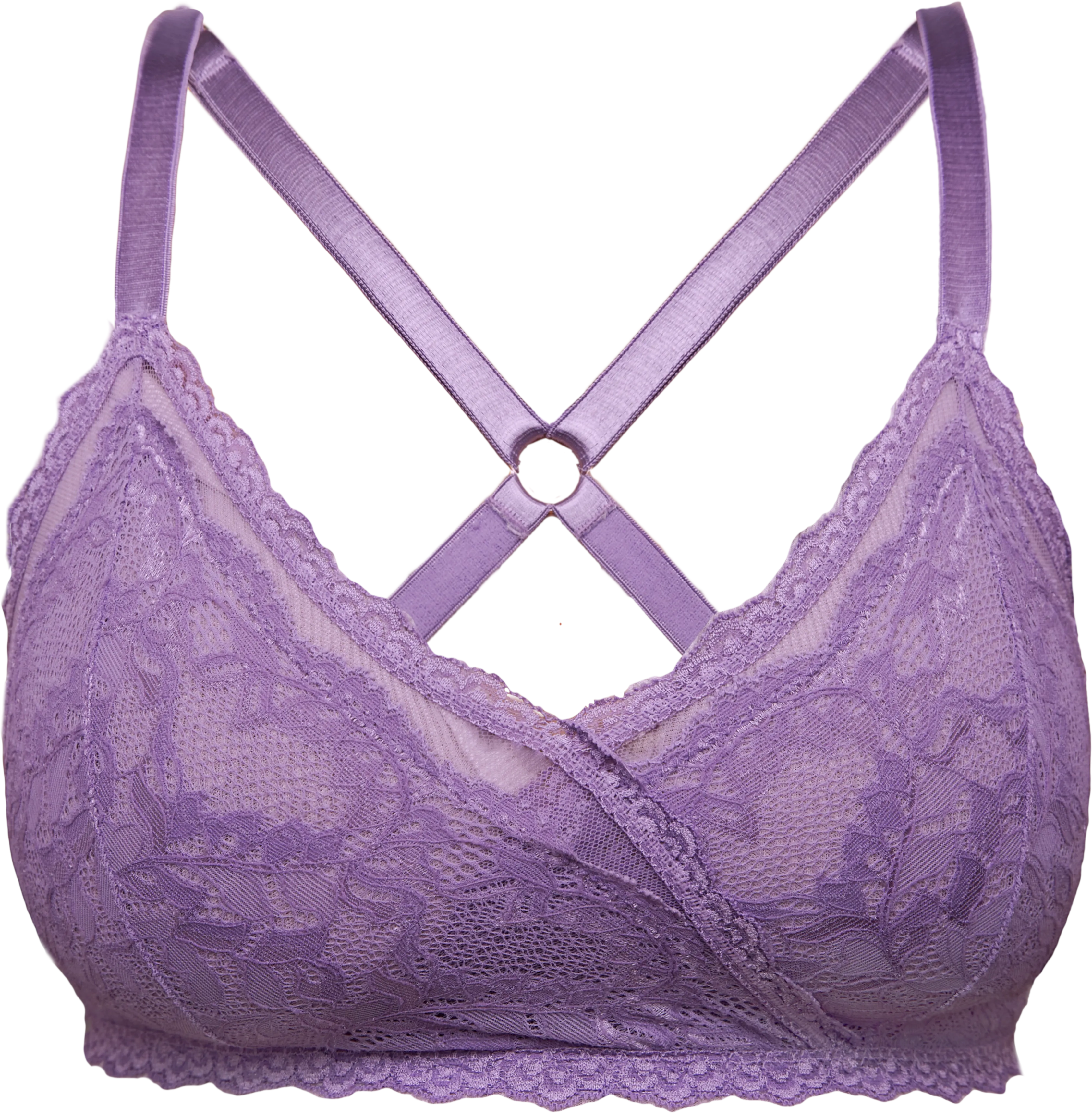 Lacey Racerback Bralette in Lilac By Uye Surana - Easy fit sizes XS-3X