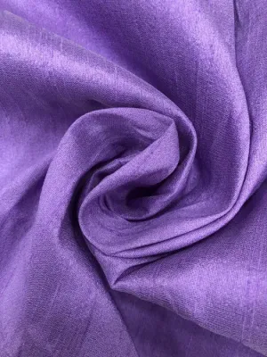 Light Purple Plain Bangalore Raw Silk Fabric (Wholesale)