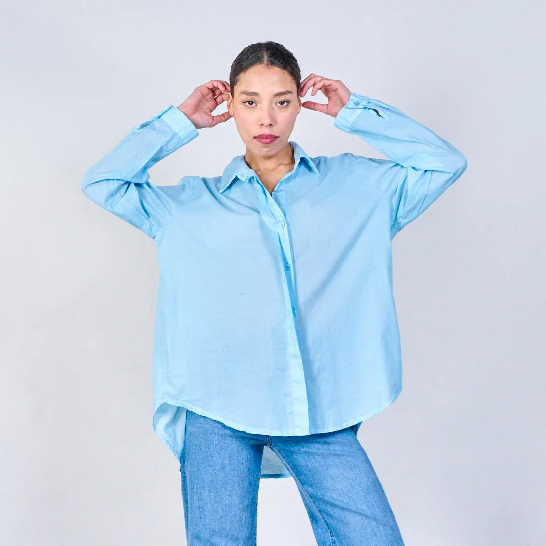 Lightweight long sleeve button-up shirt wholesale