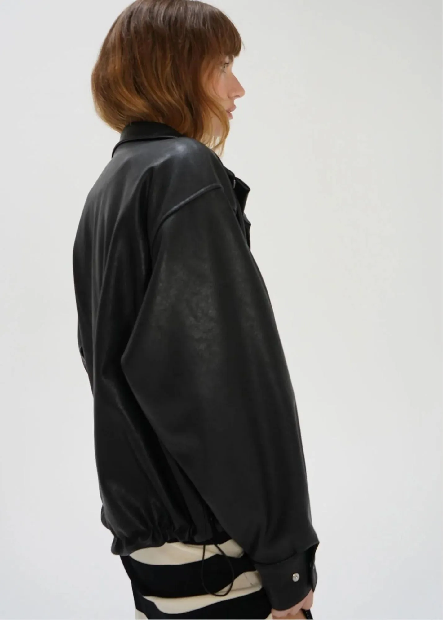 LNA Broadway Faux Leather Jacket