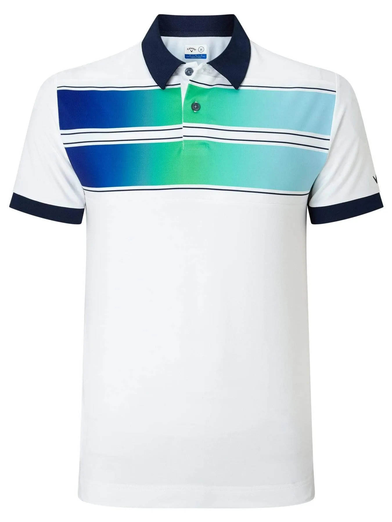 Mens Callaway X Ombre Chest Stripe Polo