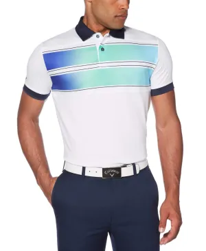 Mens Callaway X Ombre Chest Stripe Polo