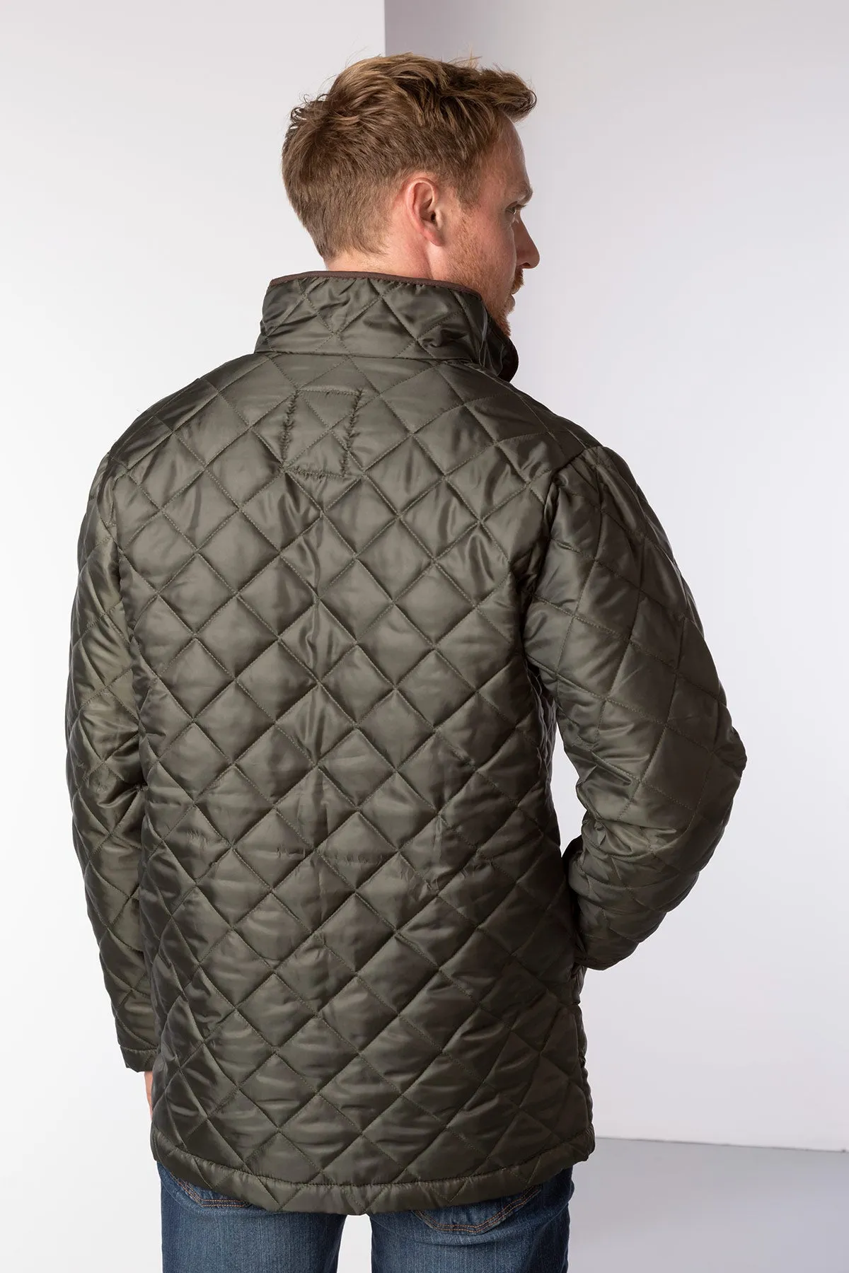 Men's Country Olive Quilted Jacket