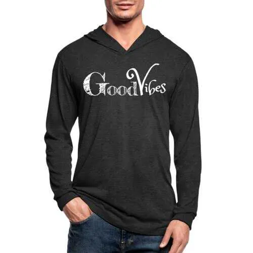 Mens Hoodies, Good Vibes Tri-Blend Hoodie Shirt