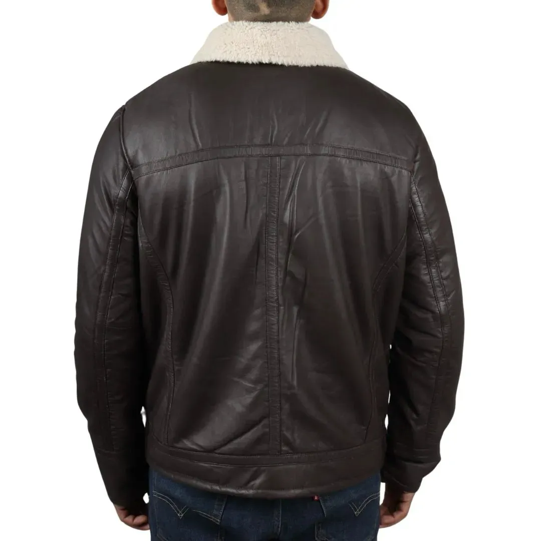 Men's Puffer Quilted Aviator Bomber Jacket