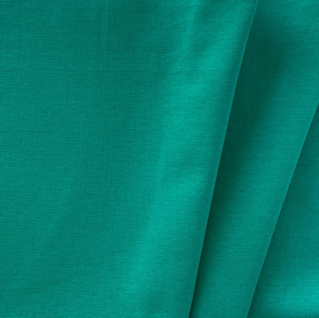 Mid-Weight Persian Green Cotton Ponte Double Knit (Made in Italy)