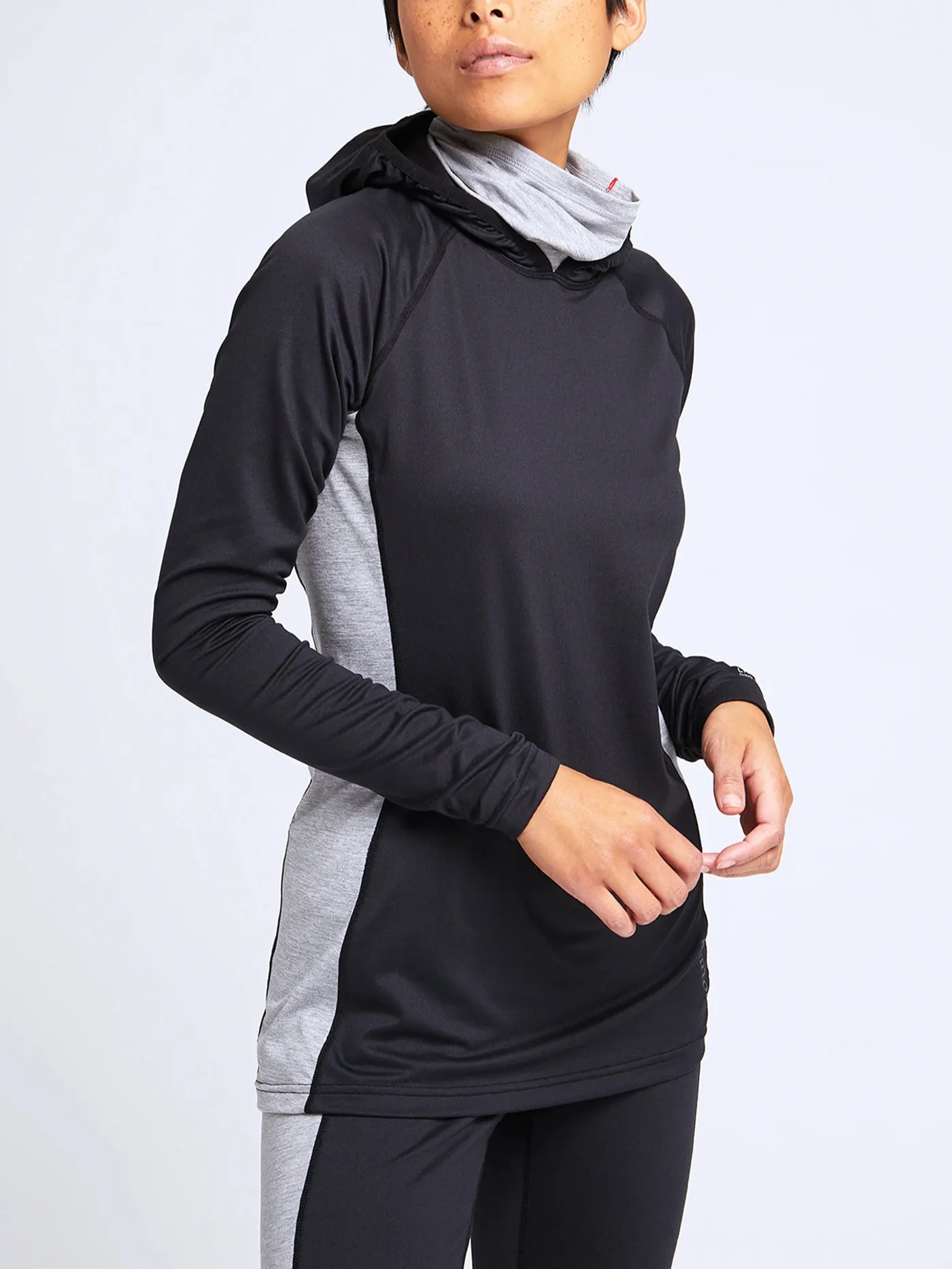 Midweight X Long Neck Hooded Base Layer